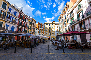 Plaza d'En Coll, Palma, Mallorca, Balearic Islands, Spain, Mediterranean, Europe