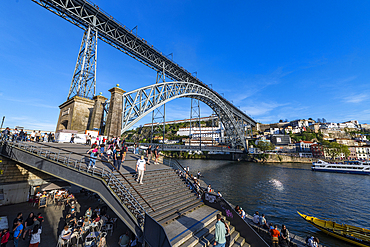 Luis I Bridge over the Douro River, UNESCO World Heritage Site, Porto, Norte, Portugal, Europe