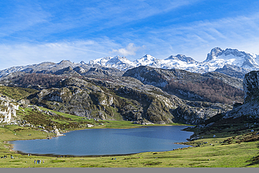 Covadonga lake, Picos de Europa National Park, Asturias, Spain, Europe