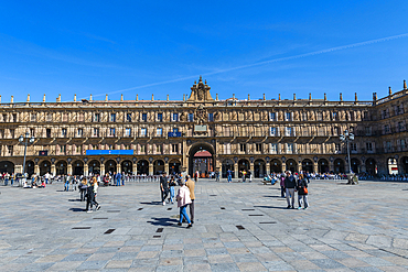 Plaza Mayor, Salamanca, UNESCO World Heritage Site, Castile and Leon, Spain, Europe