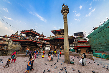 Temples, Durbar Square, UNESCO World Heritage Site, Kathmandu, Nepal, Asia