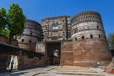 Gate to the Bhadra Fort, UNESCO World Heritage Site, Ahmedabad, Gujarat, India, Asia