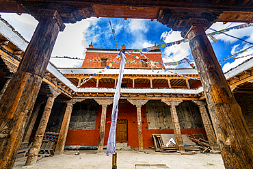 Lo-Manthang Monastery, Kingdom of Mustang, Nepal, Himalayas, Nepal, Asia