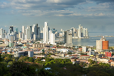 View over Panama City from El Ancon, Panama, Central America