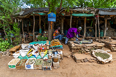 Traditional medicine market, Garoua, Northern Cameroon, Africa