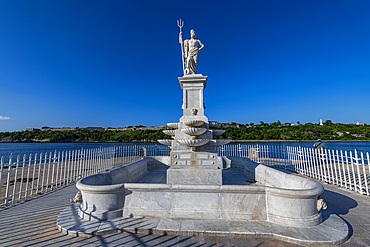 Neptune fountain, Havana, Cuba, West Indies, Central America