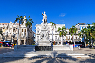 Jose Marti statue in the Parque Central, Havana, Cuba, West Indies, Central America