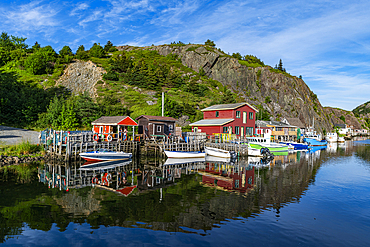 Quidi Vidi boat harbour, St. John's, Newfoundland, Canada, North America