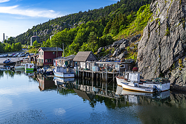 Quidi Vidi boat harbour, St. John's, Newfoundland, Canada, North America