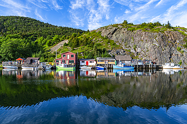 Quidi Vidi boat harbour, St. John's, Newfoundland, Canada, North America