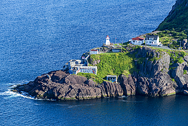 View over Fort Amhearst from Signal Hill National Historic Site, St. John's, Newfoundland, Canada, North America