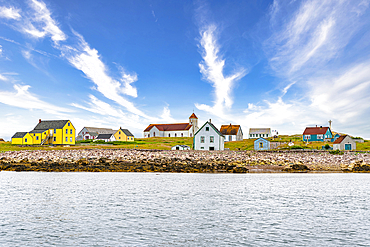 Old fishing houses, Ile aux Marins, fishermen's island, Territorial Collectivity of Saint-Pierre and Miquelon, Overseas Collectivity of France, North America