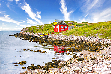 Old fishing houses, Ile aux Marins, fishermen's island, Territorial Collectivity of Saint-Pierre and Miquelon, Overseas Collectivity of France, North America