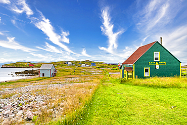 Old fishing houses, Ile aux Marins, fishermen's island, Territorial Collectivity of Saint-Pierre and Miquelon, Overseas Collectivity of France, North America