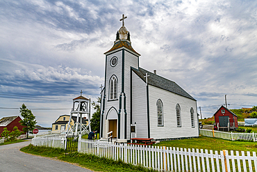 Church in historic town of Trinity, Bonavista Peninsula, Newfoundland, Canada, North America