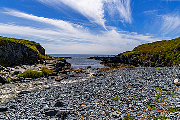 Coastline of Mistaken Point, UNESCO World Heritage Site, Avalon Peninsula, Newfoundland, Canada, North America