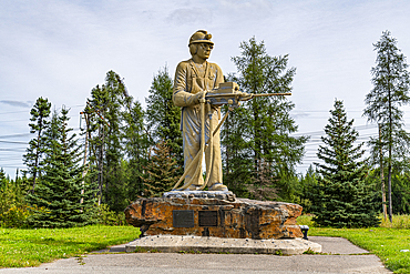 Miner Monument, Thompson, Manitoba, Canada, North America