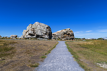 Big Rock, the largest glacial erratic, Okotoks, Alberta, Canada, North America