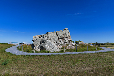 Big Rock, the largest glacial erratic, Okotoks, Alberta, Canada, North America