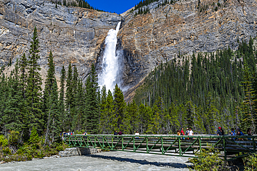 Takakkaw Falls, the second tallest waterfall in Canada, Yoho National Park, UNESCO World Heritage Site, British Columbia, Canada, North America