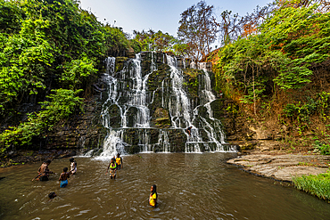 Musseleje waterfalll, Malanje, Angola, Africa