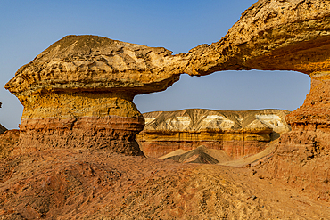 Sandstone arch, Namibe (Namib) desert, Iona National Park, Namibe, Angola, Africa