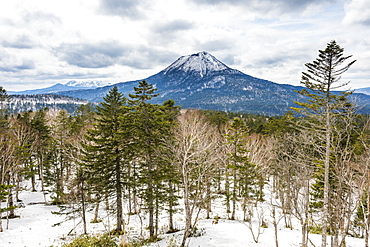 Beautiful landscape of the Akan National Park, Hokkaido, Japan, Asia