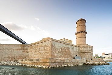 MUCEM and Fort Saint Jean, Marseille, Bouches du Rhone, Provence, Provence-Alpes-Cote d'Azur, France, Mediterranean, Europe