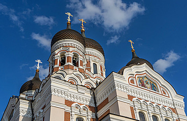 Views of Alexander Nevsky Cathedral, UNESCO World Heritage Site, Tallinn, Estonia, Europe