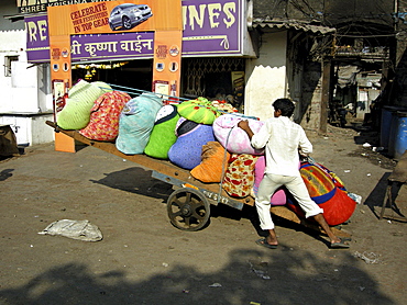 India. Dhobi ghat municipal laundry in mumbai.