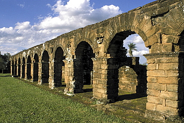 Archeology, paraguay. Near encarnacion. Ruins of jesuit missions