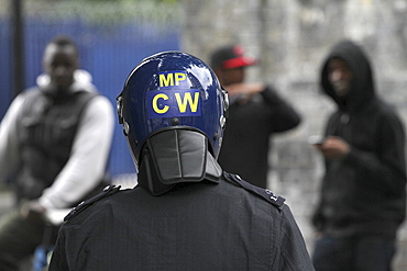 Damaged caused by rioters in hackney, london, uk