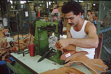 Cuba. Baseball sport gear factory near havana