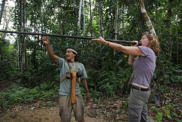 Ecotourism with native Huaorani nation at Yasuni National Park, Amazon, Ecuador, South America