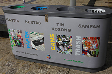 Recycling facilities in Bandar Seri Begawan, Brunei, Southeast Asia, Asia