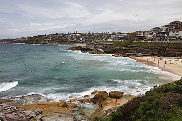 Coastal path from Bondi Beach to Bronte and Congee, Sydney, New South Wales, Australia, Pacific