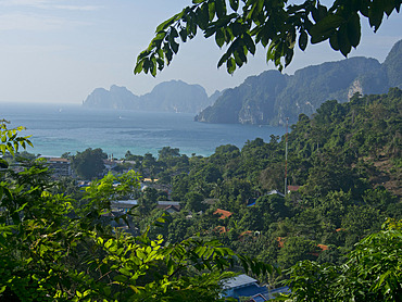 Views of Phi Phi islands, Andaman Sea, Thailand, Southeast Asia, Asia