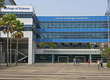 Students at the campus of Nanyang Technical University (NTU) in Singapore, Southeast Asia, Asia