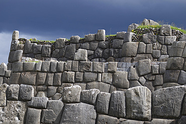 Citadel of Sacsahuayman, a native Inca complex surrounded by walls that were made by fitting stones tightly together without mortar, UNESCO World Heritage Site, Cusco Region, Peru, South America