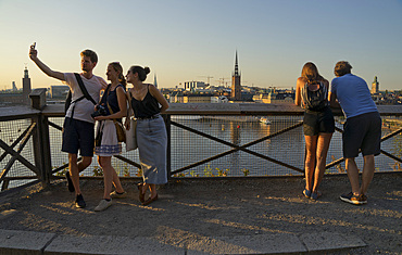 Views of Stockholm from the fashionable Sodermalm district, Stockholm, Sweden, Scandinavia, Europe