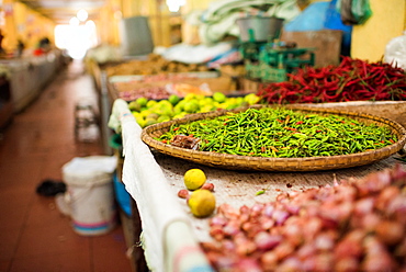 Chillies in market in Pulua Weh, Sumatra, Indonesia, Southeast Asia