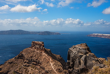 View of Caldera in Santorini, Cyclades, Aegean Islands, Greek Islands, Greece, Europe