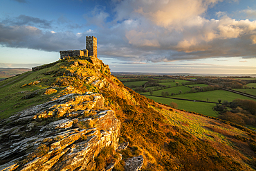 St. Michael's Church, Brentor, Dartmoor National Park, Devon, England, United Kingdom, Europe