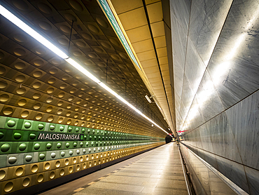 Malostranska metro station, Prague, Czechia (Czech Republic), Europe