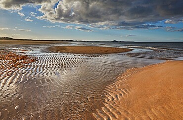 Ross Back Sands, near Lindisfarne, on the North Sea coast of Northumberland, northeast England, United Kingdom, Europe