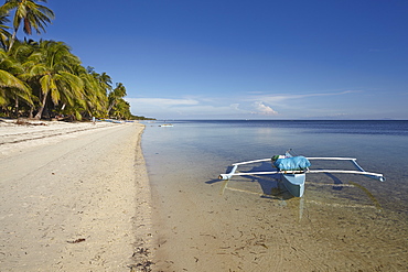 The beach at San Juan on the southwest coast of Siquijor, Philippines, Southeast Asia, Asia