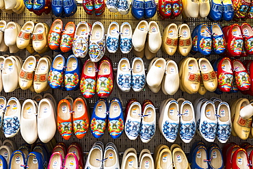 Clogs for sale in Bloemenmarkt, Amsterdam, Netherlands, Europe