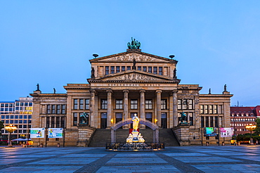 Konzerthaus Berlin at sunset on Gendarmenmarkt square in Berlin, Germany, Europe