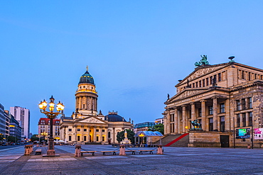 Deutscher Dom and the Concert Hall in Gendarmenmarkt, Berlin, Germany, Europe