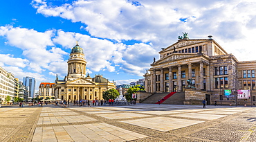 Deutscher Dom and Konzerthaus Berlin in Gendarmenmarkt square Berlin, Germany, Europe